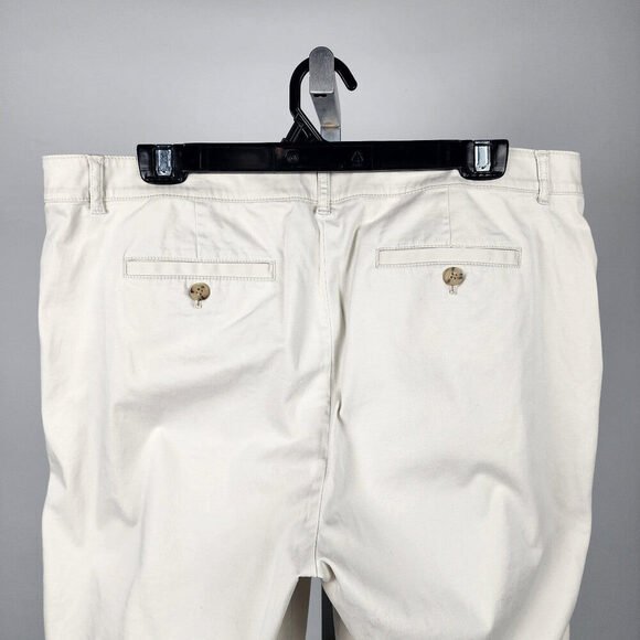 J. Jill Live-in Chino Cream Cotton Blend Straight Leg Pants Size 16 - Picture 7 of 10